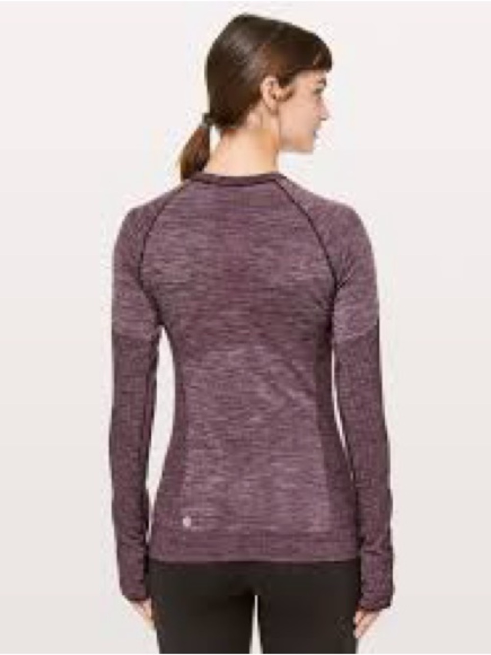 Lululemon Swiftly Tech Long-Sleeve Seamless Crew in Dark Plum